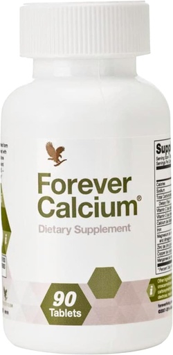 [BRSWIYYADFYQOG3U] Forever Living - Forever Calcium® - Optimal Bone Health Support - Gluten-Free - Di-Calcium Malate Blend, Vitamin D, Magnesium, and Zinc - 90 Tablets