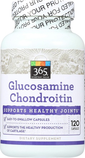 [BRSWGZQEAQBWEE3P] 365 por Whole Foods Market, Glucosamine Chondroitin, 120 Cuenta