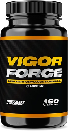 [BRSRA2Q5A57G2DI2] NutraRize Vigor Force for Men, High Performance Male Capsules, All Natural Dietary Supplement for Overall Health and Wellness, Official Pills 50 Review (60 Capsules)