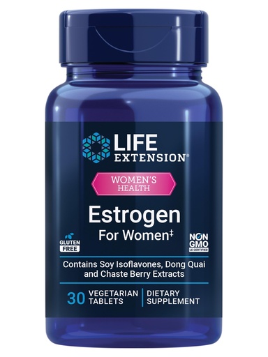 [BRSWGZI2DMPQGADZ] Life Extension Estrogen for Women, Helps Relieve hot Flashes and Night Sweats, Soy isoflavones, Norway Spruce Extract, chasteberry, Hormone-Free, Gluten Free, Non-GMO, Vegetarian, 30 Tablet
