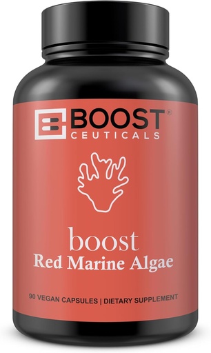 [BRSWKGYYBEEBUYAZ] BoostCeuticals Red Marine Algae Gigartina 90 Vegan Capsules No Stearates, No Silica Immune Support, Non-GMO, Mineral & Calcium Source – 3 Month Supply