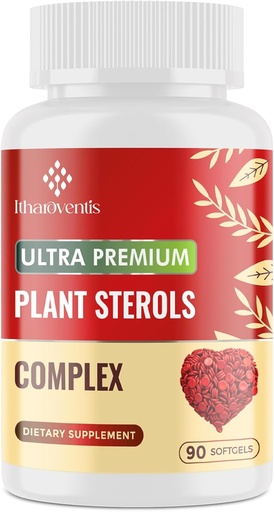 [BRSRAGLYCFYGC2QY] Cholesterolsupplementen met plantaardige sterolen, Niacin, rode gistrijst, Bergamot, Omega-3 & Knoflook - Advenced Absorptie Formule - 90 Softgels