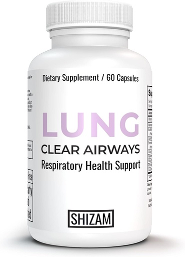 [BRSW2AIOPN5B4CA4] SHIZAM Lung Cleanse Detox-Supplement für stimulierende Gesundheit & Raucher. Kapseln mit Butterbur Stinging Nettle Root Bromelain Quercetin Cordyceps Feverfew Pine Bark Extract Pillen