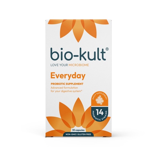 [BRSWGEI5CENWACQ2] Bio-Kult Gut Health Probiotic Supplement, 14 Strains, Probiotics for Women & Men, Immune Support, Digestive Health, Shelf-Stable, Non-GMO and Gluten-Free, Capsules, 30 Count (Pack of 1)