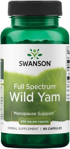 [BRSWIYLQOEBACF3E] Swanson Full Spectrum Wild Yam 400 Milligrams 60 Capsules