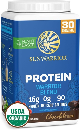 [BRSWGY36OUNRUDT5] Organic Plant Based Protein Powder ) Vegan Organic Protein Powder Chocolate Flavored with BCAA Amino Acids " Hemp Seed Pea Blend ) Non-GMO Soy Dairy Filler " Gluten Free (Chocolate, 30 Servings)