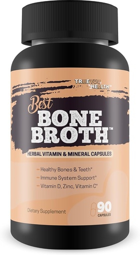 [BRSROAIPAB7QOHQ6] Best Bone Broth Capsules - Bone Health & Immunity Supplement - Bone Broth Powder Alternative Capsules - Bone Health Supplements Women Over 50 & Bone Health Supplements for Men - Vitamin D Bone Health