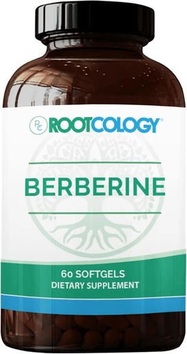 [BRSW2ADROV4GYCLG] Rootcology Dr. Izabella Wentz | Berberine | All-Natural Formulation of Plant Alkaloid Berberine | Plant-Derived Cardiovasular Support | 60 Softgels