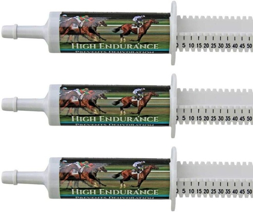 [BRSWGBAHO4NWAFI2] High Endurance Oral Paste Horse Supplement for Horses. Elektrolyyttejä, vitamiineja ja kivennäisaineita auttaa estämään kuivumista. Kolme 60 ml:n easy-dose-ruiskua. Cox Veterinary Lab USA:ssa.