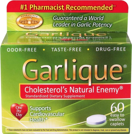 [BRSWYZL4CFYQO3A2] Garlique Garlic, Caplets (Pack of 4)