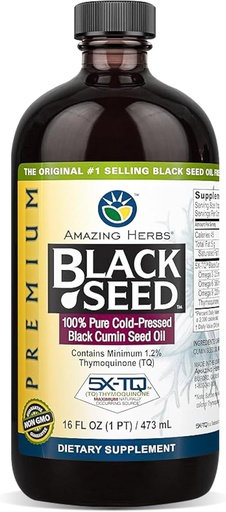 [BRSWIYTQBF7W2EAZ] Amazing byliny Premium Black Seed Oil - Cold Pressed Nigella Sativa Aids in Digestive Health, Immune Support, Brain Function, Joint Mobility, Gluten Free, Non GMO - 16 Fl Oz