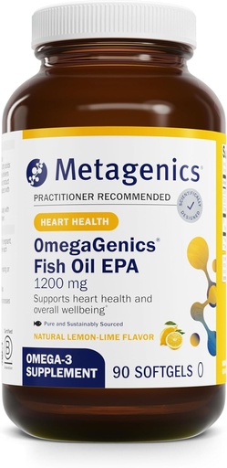 [BRSWYZIQBF7AGELD] Metagenics OmegaGenics Fish Oil EPA 1200 - Omega-3 Fish Oil Supplement - for Heart Health &amp; Immune System Health* - 90 Softgels