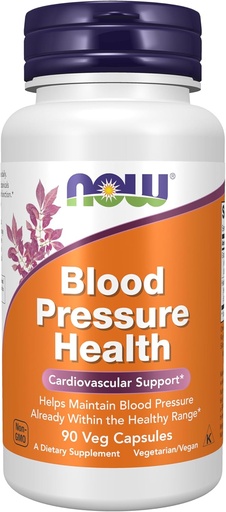 [BRSWIY3YCV4BSDI5] NOW Supplements, Blood Pressure Health with MegaNatural®-BP™, Cardiovascular Support*, 90 Veg Capsules