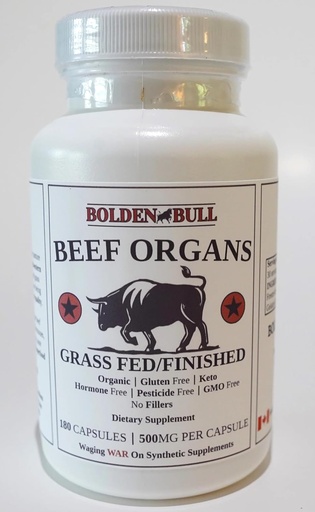 [BRSROZQTCVYRSGTP] Beef Organ Supplement Grass-Fed/Finished - Pasture Raised – Undefatted 3000mg | No Fillers | Natural Iron, Vitamin A, B12 for Energy | Non-GMO | Hormone & Pesticide Free | Gluten-Free.
