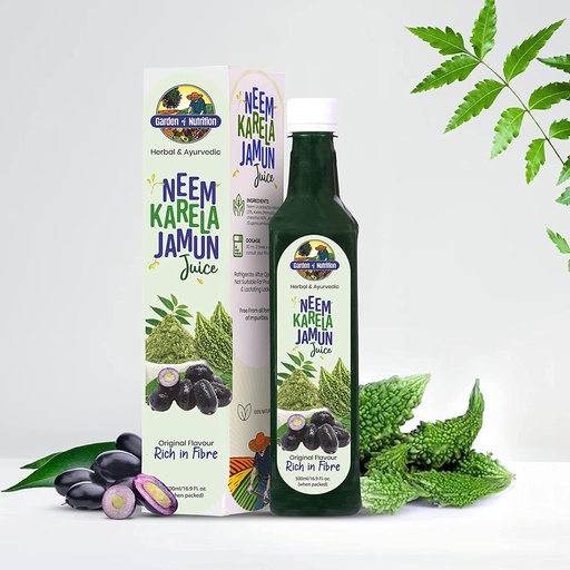 [BRSROZDQC57WOCLD] GARDENA NUTRIŢIEI Herbal şi Ayurvedic Neem Karela Jamun Juice 