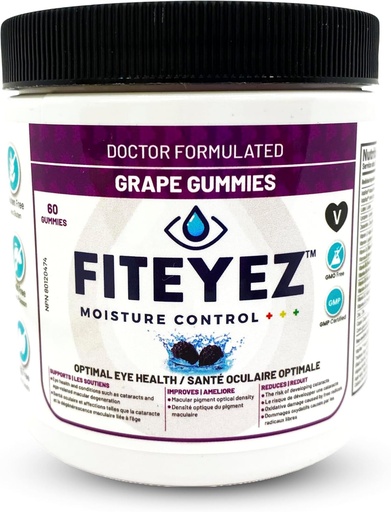 [BRSROCQ7CINQE3DU] Eye Vitamins Gummies - Astaxanthin, Lutein and Zeaxanthin Supplements - 11 Essential Ocular Nutrients - Non-GMO & Gluten Free Supplement - Includes Vitamin E, B1, B6, B9 & B12-60 Gummies
