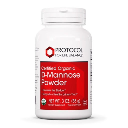 [BRSWIZQNBV4R2ETA] PROTOCOL FOR LIFE BALANCE D-Mannose Powder 2g, Urinary Tract, 3 Oz | 2 g per Serving, Bladder Cleanse*, Support Healthy Urinary Tract*, and Women, Kosher and Non-GMO