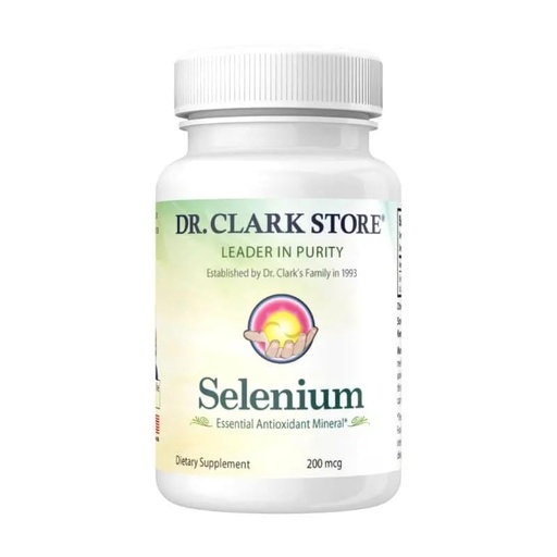 [BRSWIZQQB4DWO2AZ] Dr. Clark Selenium Supplement 200 Mcg - Dietary Capsules with Essential Mineral - Improves Thyroid Function, Immune Support - 100 Capsules