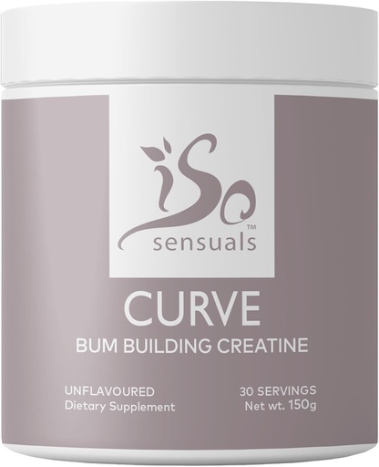 [BRSROHT4A4BWMETL] IsoSensuals Curve Bum Building Creatine - Micronized 200 Mesh per Smooth Muscle Builder per le donne, Creatine Women Enhancer, Energy Supplement per Booty Gains.