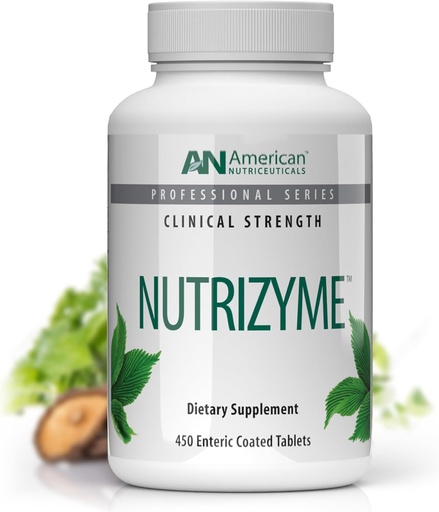 [BRSWIZYBDMNAA3IZ] Vitality C American Nutriceuticals - Nutrizyme- Proteolytic enzymes for Recovery Support - Supports Healing Processes, Circulation, Immunity - Bolsters Digestion - 450 Capsules / 5 Month Supply