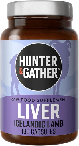 [BRSROYDROUMRUGQU] Hunter & Gather Nose to Tail 180 Liver Capsules | Wild, Grass Fed Icelandic Lamb Ancestral Inspired Supplements | No GMO Feeds, Antibiotics Or Hormones