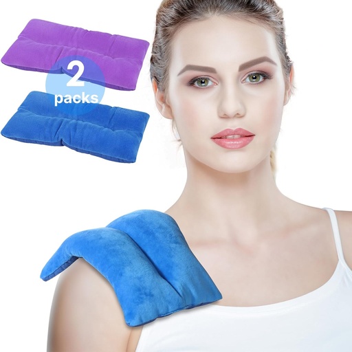 [BRSROHT5CMBGGG3H] Atsuwell Microwave Heating Pad for Neck Shoulder, Heating Pad Microwavable for Warm Compress, Unscented Microwavable Heat Pad for Cramps, Moist Heat Pack for Soothing Stress, 2 Packs