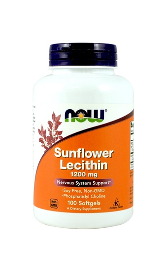 [BRSWIZTYCZ7R63TA] NOW Foods Sunflower Lecithin 1,200 Mg Softgels, 2 Pk