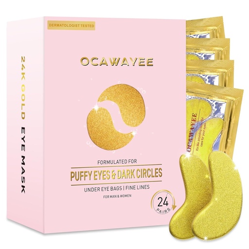 [BRSRAFD3BMFQEAA3] Under Eye Patches for Women - Under Eye Masks with Abundant Collagen for Beauty & Personal Care - Smooths Fine Lines & wrinkles/Delays Aging/Reduces Dark Circles & Eye Bags & Puffy Eyes (24 Pairs)