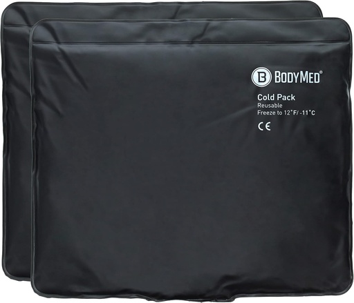[BRSWGCY2C4OWCHYV] BodyMed Heavy Duty Reusable Urethane Ice Pack (2-Pack) for Knee, Arm, Elbow, Shoulder, Back - Professional Grade Cold Therapy for Injuries, Aches, Swelling, Bruises - 14 in. x 12 in. (Standard)
