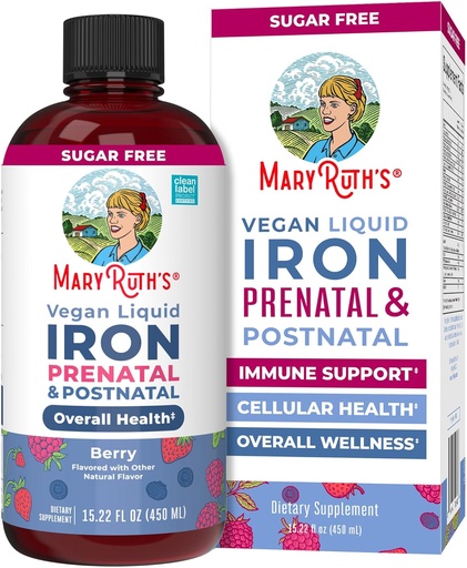 [BRSWYZI5BAMBQHIU] MaryRuth Organics Agregat 124; Liquid Iron Supplement Prenatal & Postnatable for Beasant & Lactating Agregat 124; Iron Deficiency Agregates 124; Immune Support Agregates 124; Sugar / Gluten Free Agregates 124; Vegan Agregat 124; Non-GMO Agregat 124; 15.22 Fl Oz