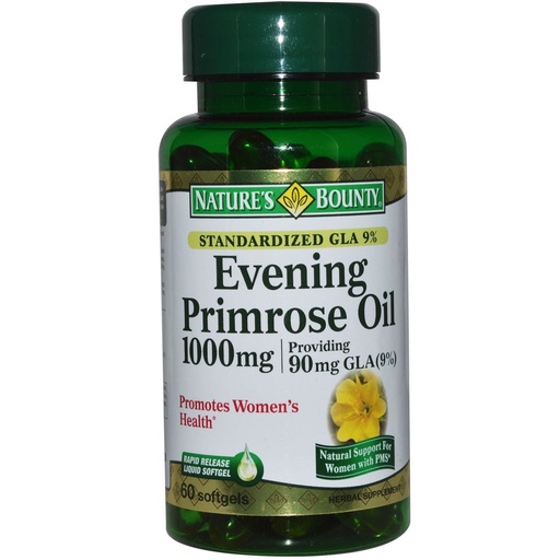 [BRSWIF35BYDWCGDO] Nature's Bounty Evening Primrose Oil 1000 mg Softgels 60 ea (Pack of 2)