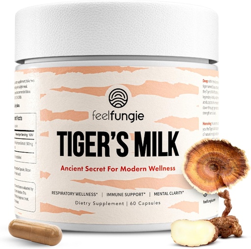[BRSRAFD5OQMREHTJ] Tiger Milk Mushroom Supplement | Hair Growth & Immune Support | Gut & Digestive Health | Boosts Memory, Focus, Brain Health, Cognitive Focus | Clear Skin, Respiratory & Lung Health