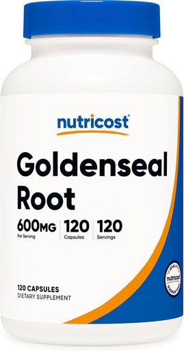 [BRSWG2QQAQOWGYL2] Nutricost Goldenseal Root 600mg, 120 Capsules - Non-GMO, Gluten Free, Vegetarian Capsules