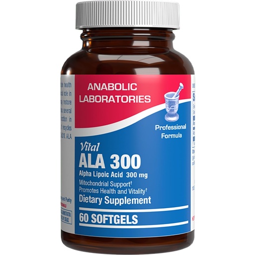 [BRSROHYPAUIAYETV] Alpha Lipoic Acid 300mg - Clinical Formula ALA Supplement for Liver Eye Brain Mitochondria Energy Antioxidant & Nerve Support - Non-GMO Soy Free & Easy to Swallow Softgels - 60 Servings