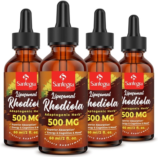 [BRSROAQPAR7GMEI3] 57,000 MG Liposomal Active Rhodiola Rosea Supplement, Rhodiola Root Extract, Liquid for High Absorption, Rhodiola Rosea Root Extract Tincture for Energy, Stress, Mood, Vegan, 240 ml