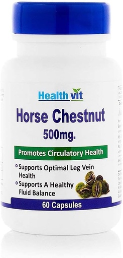 [BRSW2GACAUGRO3LZ] Healthvit Horse Chestnut 500 Mg - 60 Capsules