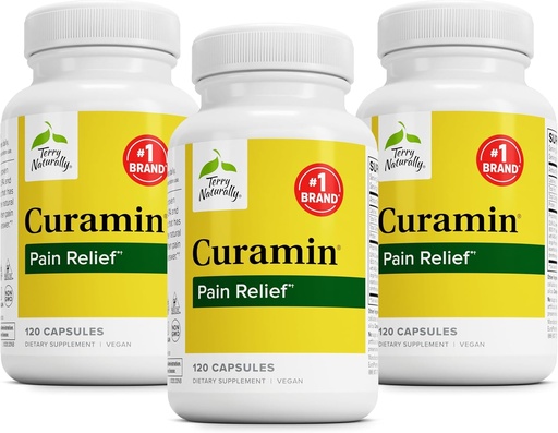 [BRSWYHARDJYR62TX] Terry Naturalmente Curamin - Suplemento de Curcumin para Circulación " Apoyo endorfina - Apoyo para el trastorno ocasional - Ayudas Musculos saludables - 120 cápsulas (Pack of 3)