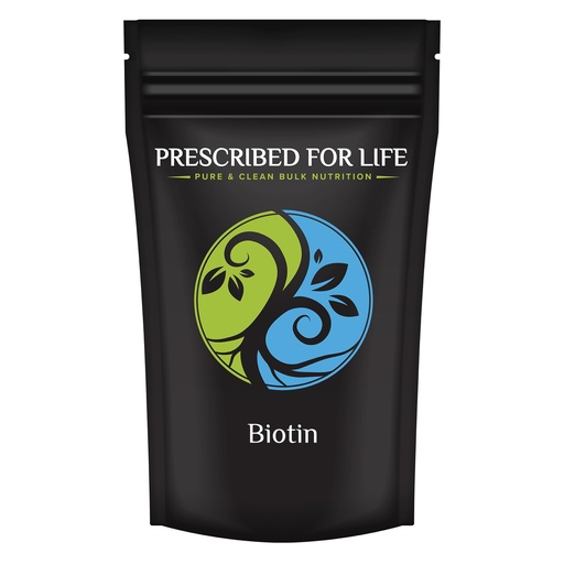 [BRSWGFITCUAQGCYZ] Prescribed For Life Biotin Powder, Vitamin B7 for Skin, Nail and Hair Health, USP Grade (14g)