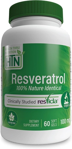 [BRSWKZAFOQBQ4HTG] Resveratrol en tant que ResVida 100mg Trans-Resveratrol.