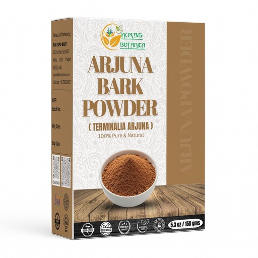 [BRSWYEI3CVYGMDI4] Herbs Botanica Arjuna Powder 100% Pure Arjuna Bark Powder (Arjun Ki Chaal) for Herbal Tea & Wellness – Finely Ground Tree Bark Powder for DIY Use – 5.3 oz Pack