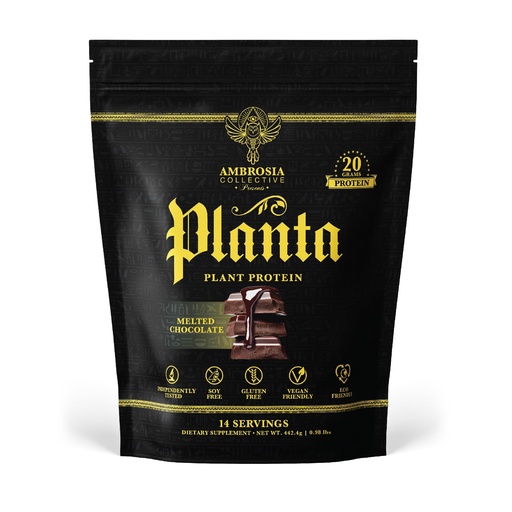 [BRSROZQEOUNGCH3H] Ambrosia Plant Based Protein Powder 20g | Clean Vegan Pea Protein Powder | Gluten & Dairy Free, Keto Friendly, No Added Sugar | 14 Servings | Melted Chocolate