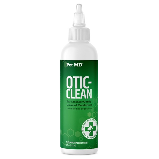 [BRSWGCYRA55QED3P] Pet MD Otic Clean Dog Ear Cleaner for Cats and Dogs - Effective Against Infections Caused by Infections, Itching and Controls Ear Odor - 8 oz (Cucumber Melon)