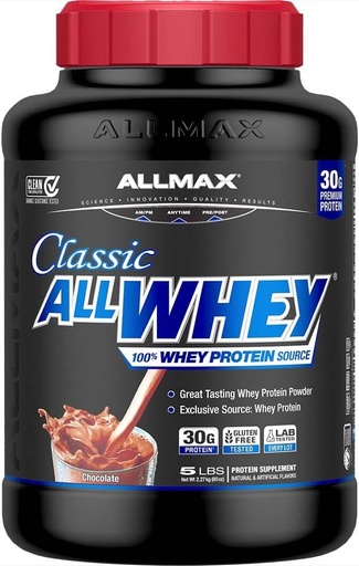 [BRSWKFD7AEBA23IZ] ALLMAX Διατροφή AllWhey Classic, σοκολάτα, 5lb