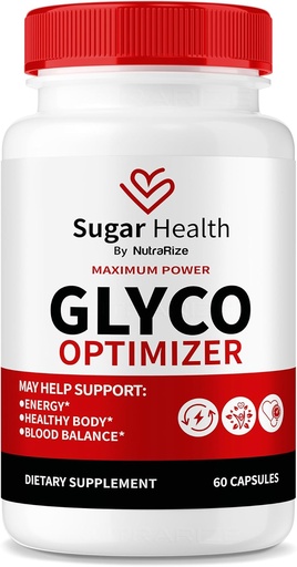 [BRSRAGQBBB7A2DQ6] NutraRize Sugar Health Glyco Optimizer Capsules, Premium Blood Formula for Healthy Levels, All Natural Supplement to Support Overall Wellness, Official SugarHealth Reviews (60 Capsules)