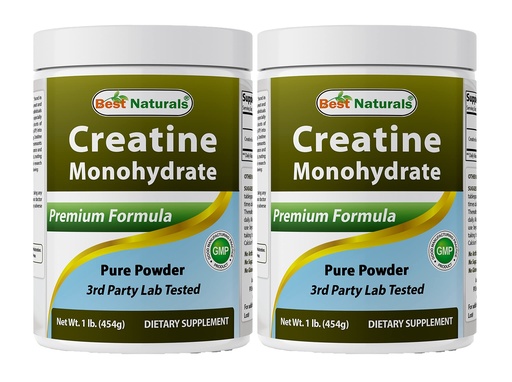 [BRSW2AQTAQIREADX] Best Naturals Creatine Monohydrate 1 Lb Pure Powder (1 LB (Pack of 2))