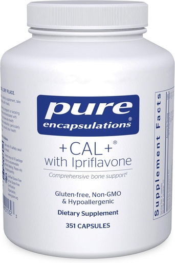 [BRSWIFIRA4PBQA3Y] Pure Encapsulations +Cal+ with Ipriflavon | Mineral, Vitamin, and Herbal Supplement to Promote Skeletal Strength | 351 Capsules
