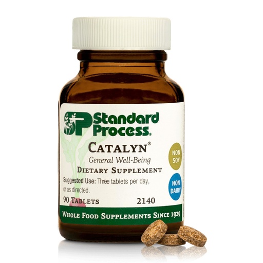 [BRSWIYAYCQGBGEA7] Standard Process Catalyn - General Well-Being Tablet to Aid Antioxidant Activity - Contains Vitamins A, B6 & D - Designed to Bridge Nutritional Gaps - Non-Dairy & Non-Soy - 90 Tablets (30 Servings)