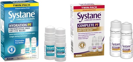 [BRSROAIPCQBRSFDL] Systane Hydration Multi-Dose Conservative-Free Eye Drops Dry Eye Relief Twin Pack (2x10ml) & Complete PF Multi-Dose Conservative Free Dry Eye Drops 20ml [balenie 2 