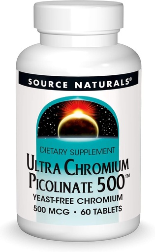 [BRSWIYT3OMAGYD3K] Allikas Naturals Ultra Chromium Picolinate 500 mcg Pärmivaba toidulisand - 60 tabletti