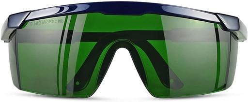 [BRSWYED2A4AQGCQZ] FreeMascot IPL 200nm-2000nm Laser Safety Glasses for Laser Hair Removal Treatment and Laser Cosmetology Operator Eye Protection with Case (Green)